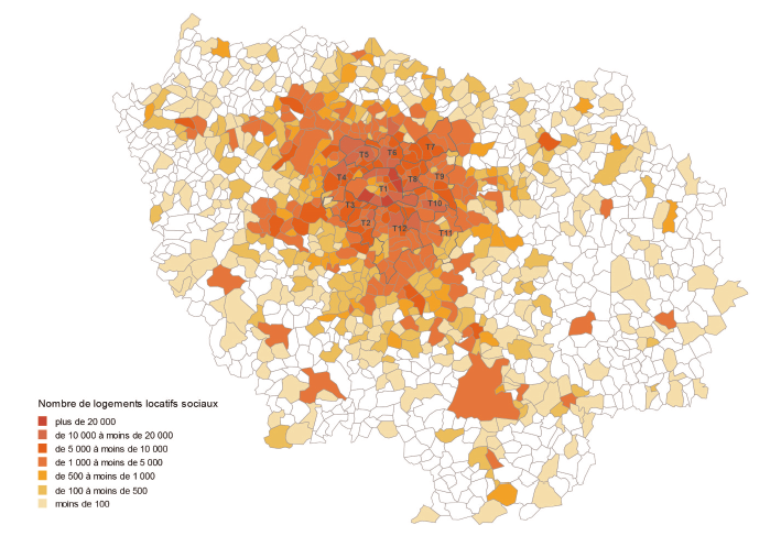 Parc social de la Métropole du Grand Paris : où et à qui a-t-il été proposé en 2015 ?